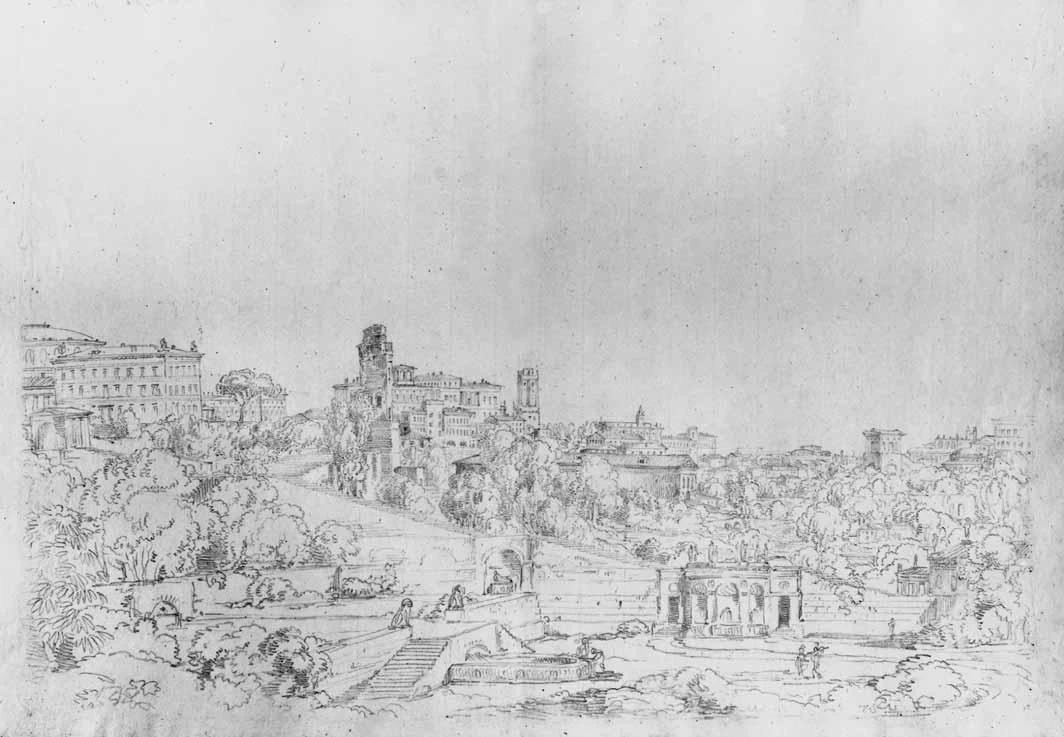 Luigi Basiletti-16-Veduta dei colli di Roma